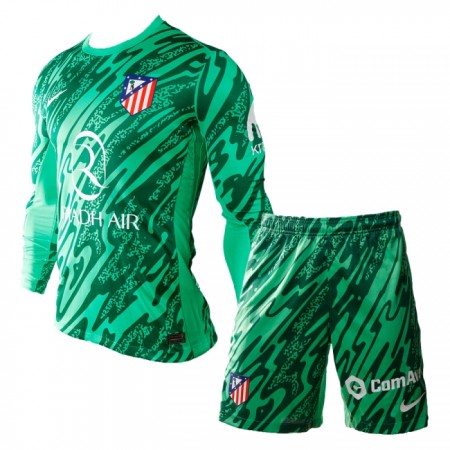 Atlético Madrid Matchtröjor Målvakt Barn Borta Fotbollströja 2024-25 Långärmad